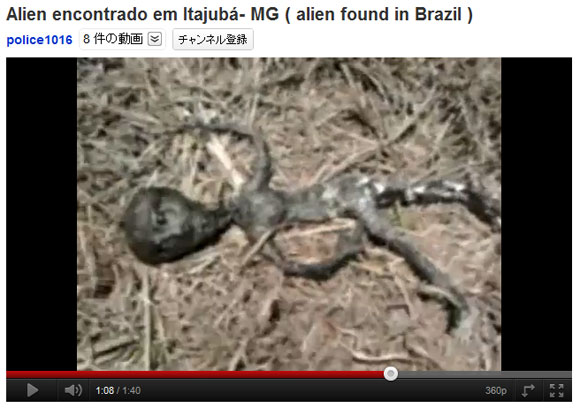 衝撃映像 ブラジルで発見された宇宙人の死体 ロケットニュース24
