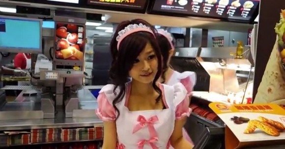 動画あり 台湾マクドナルドで女子店員がピンクのメイド服で接客しているぞ めっちゃ可愛いぞ 急げ ロケットニュース24