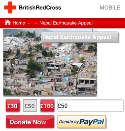 DONATE British Red Cross