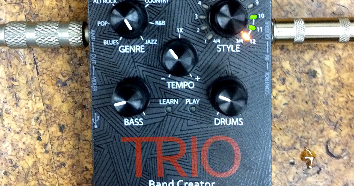 ぼっちギタリスト必見】ギターを弾くと学習してベースとドラムを自動 