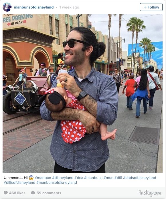 ディズニーランドで発見された “お団子頭の男性” ばかりを掲載する Instagram が大人気！「このアカウントはヤバい！」とアクセス殺到