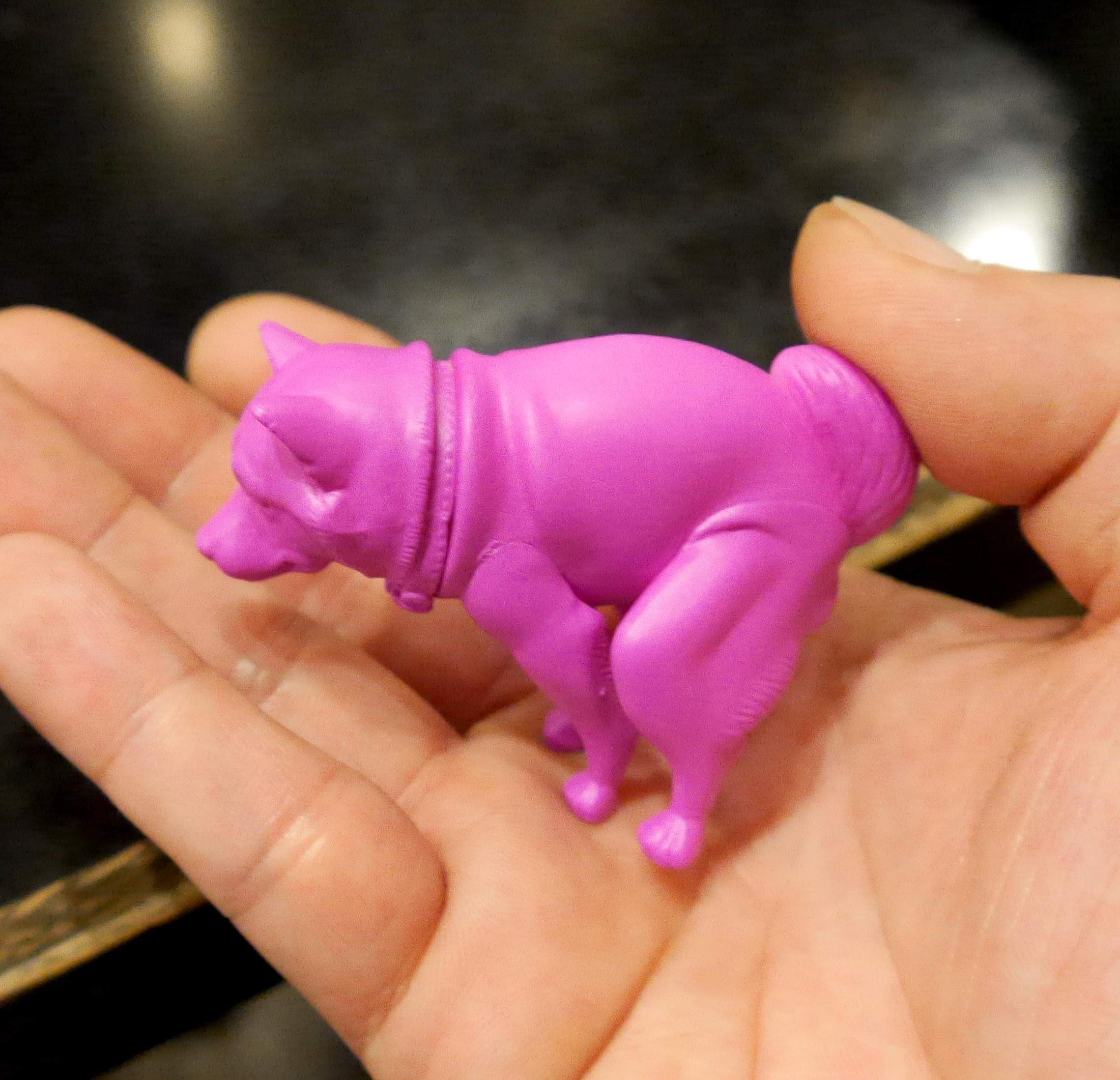 Squatting Dog いきむ犬 PVCフィギュア 柴犬 ピンク Squatting Dog-いきむ犬-PVC Mascot 全8種セット ラナ ガチャポン