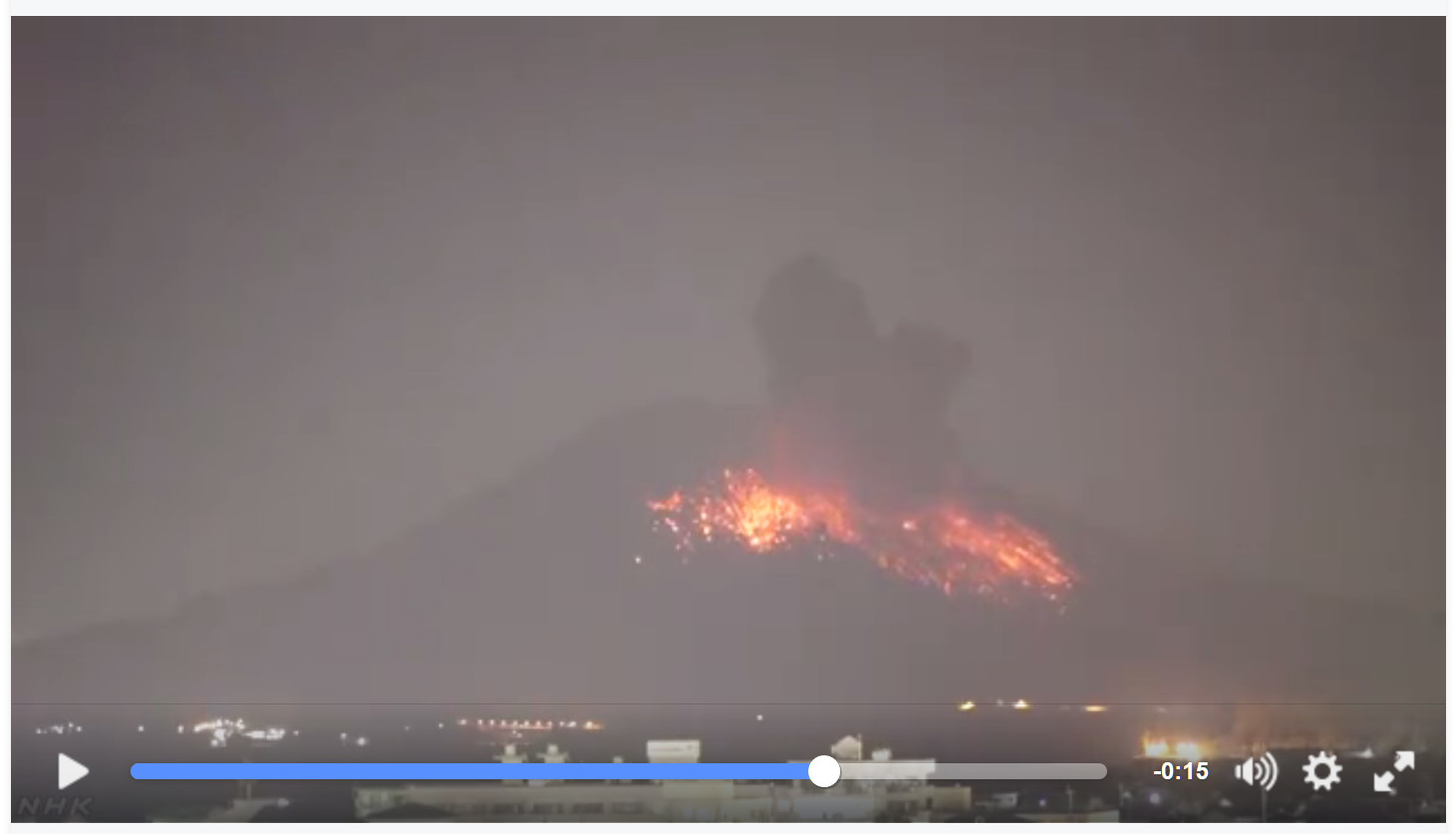 Nhkが公開した 桜島噴火の瞬間映像 が凄まじい 火口から約2キロは引き続き警戒 ロケットニュース24
