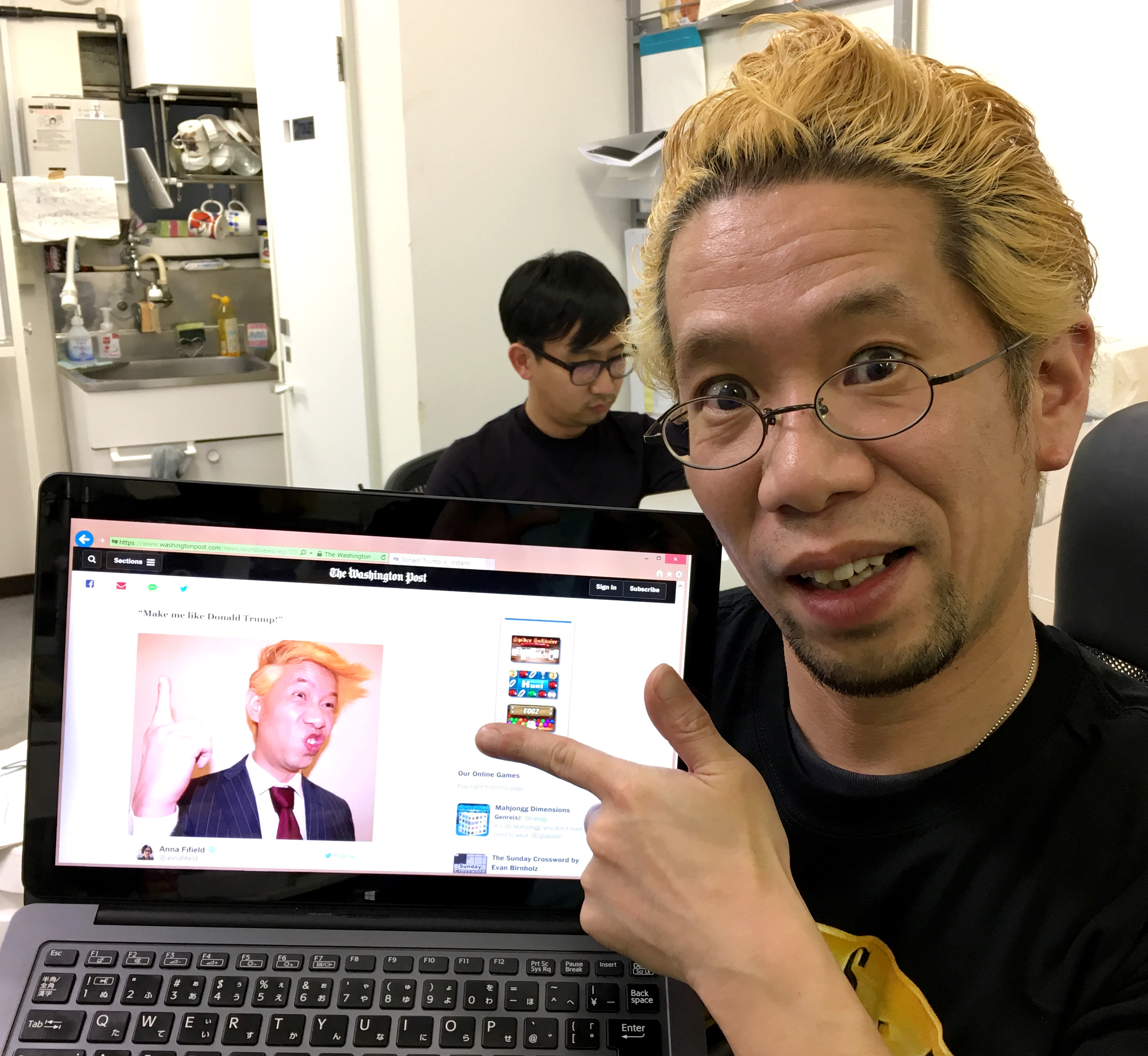 マジかよ速報 ドナルド トランプ氏ソックリにしてもらったら米紙 ワシントンポスト に取り上げられて笑った ロケットニュース24