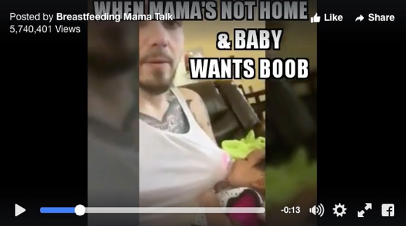 【動画あり】「父の乳を飲みなさい！」ある男性が画期的な授乳方法を発明 → 赤ちゃんも幸せ