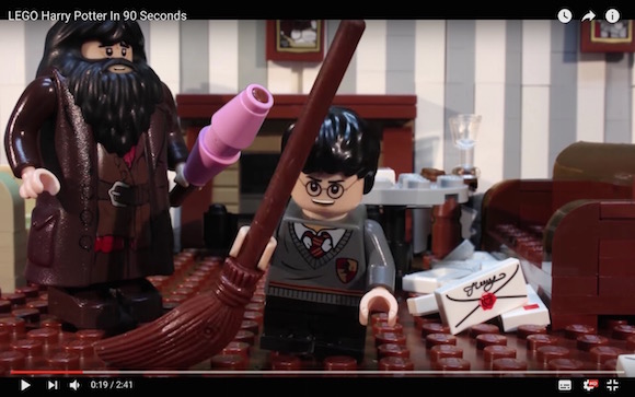 圧巻の90秒！ 映画『ハリー・ポッター』をレゴで完全再現した動画がもはや芸術!!