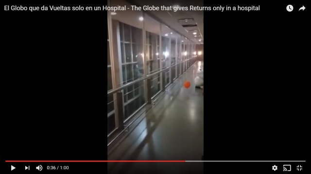 【怪奇現象】ラスト5秒が怖すぎる……病院内をひとりでにさまよう真っ赤な風船の向かう先に衝撃！