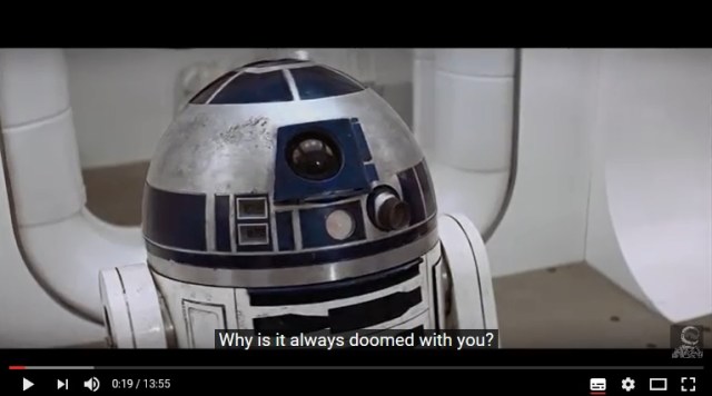 【スター・ウォーズ】英語で会話する “R2-D2” が青年みたいな声で気持ち悪い動画
