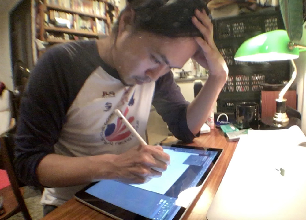 100均検証】iPad Proで絵を描く時にダイソーの『携帯スタンド吸盤 