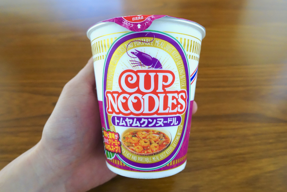 新商品】進化したトムヤムクンヌードルを含む「カップヌードル