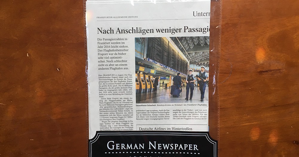 100均検証 キャンドゥに売っている 本物のドイツ新聞 の活用法 ロケットニュース24