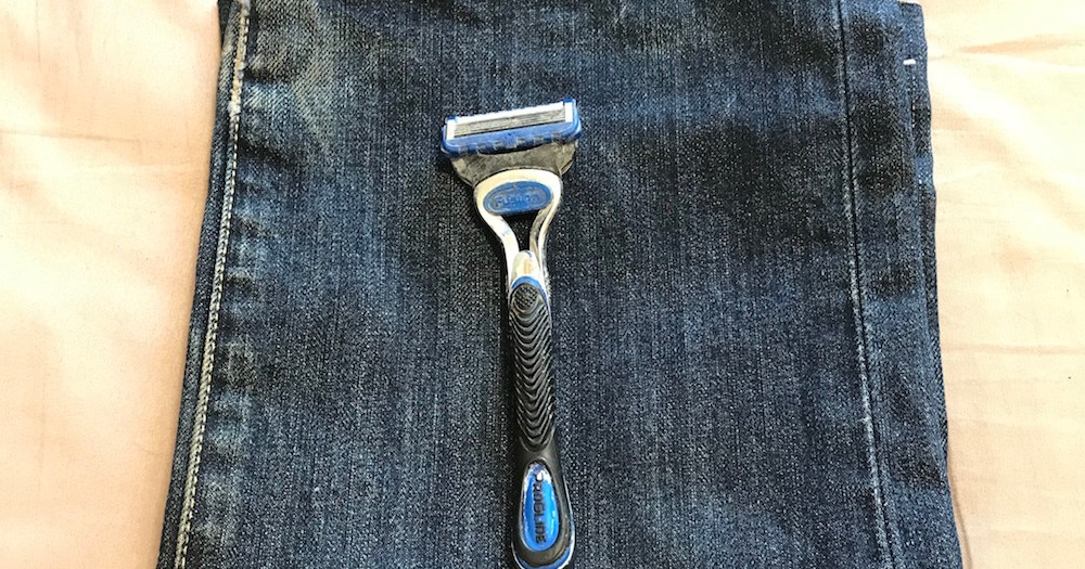 ライフハック 髭剃りの古い刃はジーンズで研ぐと復活するらしい 実際に確かめてみた ロケットニュース24