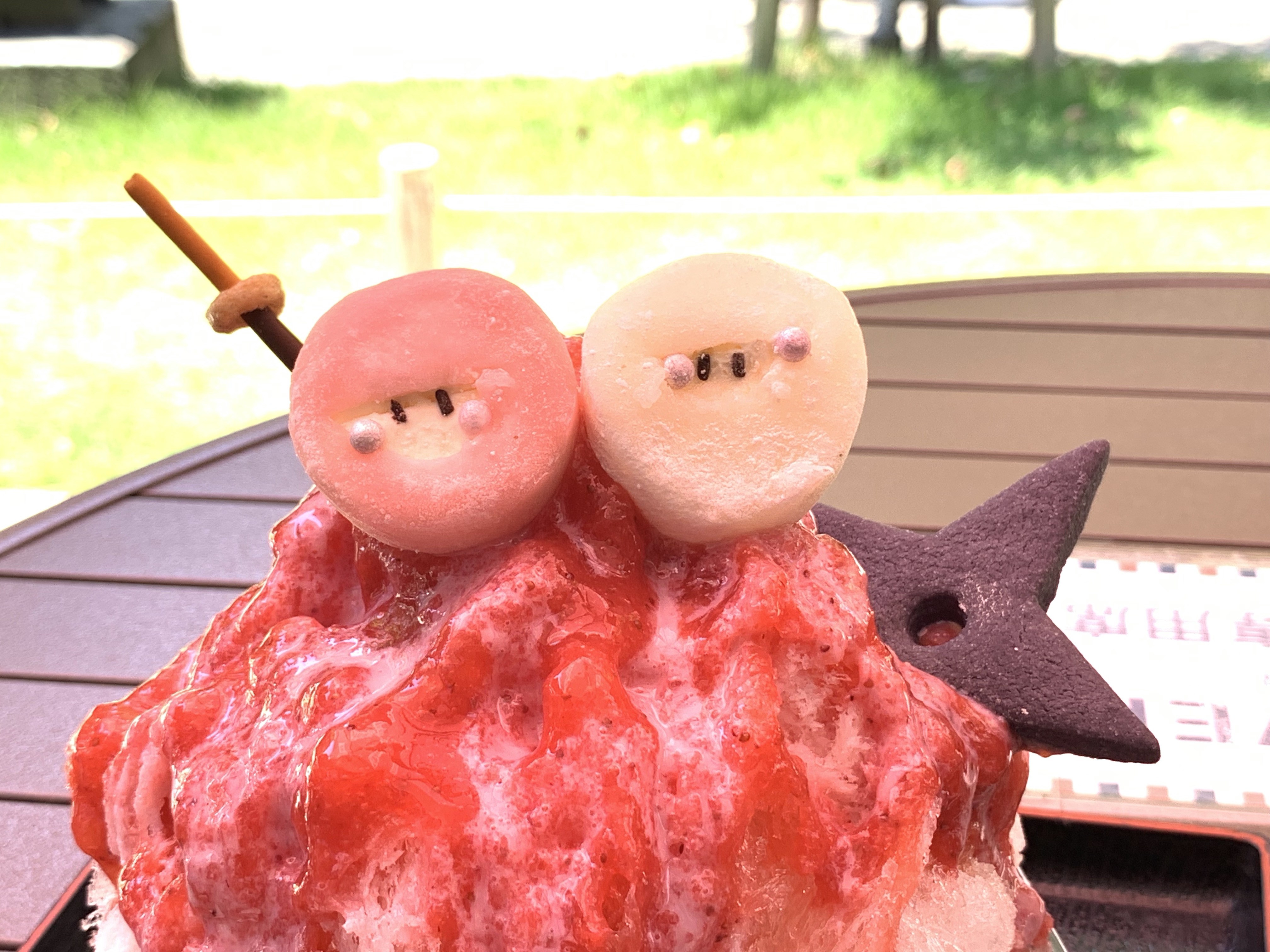 ジレンマ】『忍者のかき氷』が可愛すぎて食べられない！ でも食べない