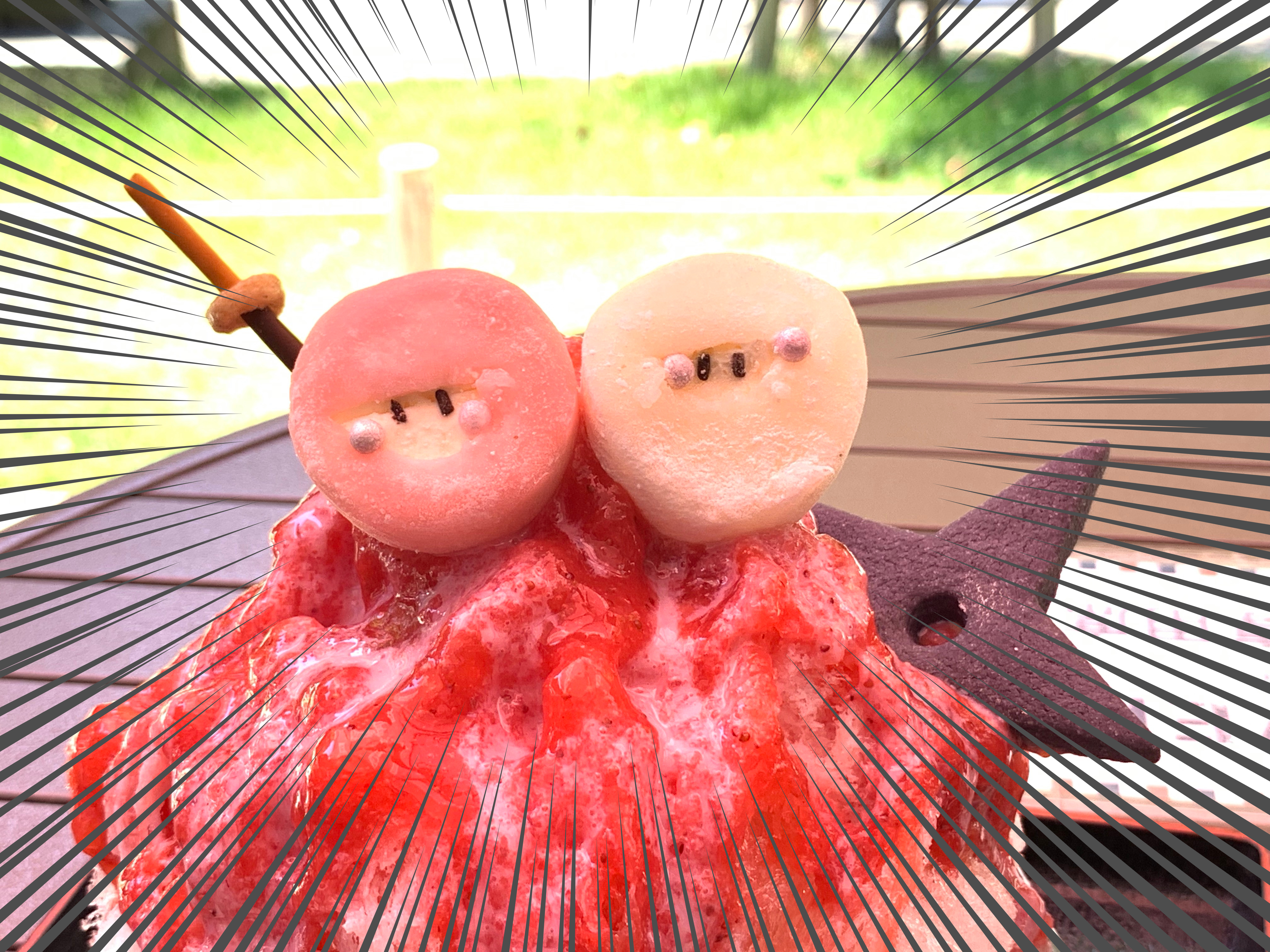 す*れ様 金赤暈し　千段巻氷コップ す*れ様 金赤暈し 千段巻氷コップ