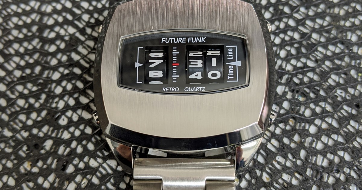 レトロフューチャー】ローラーデジタル腕時計「FUTURE FUNK」に一目 