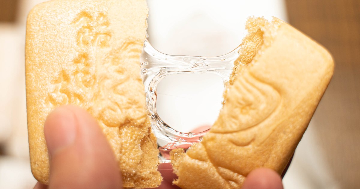 うまい】長命堂の「飴もなか」を食べてみた / 新潟の水飴が入った 