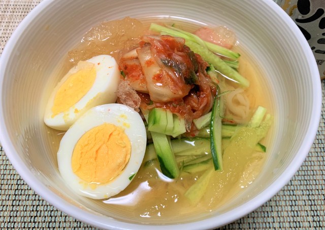 韓国冷麺のスープは凍らせるとウマい！