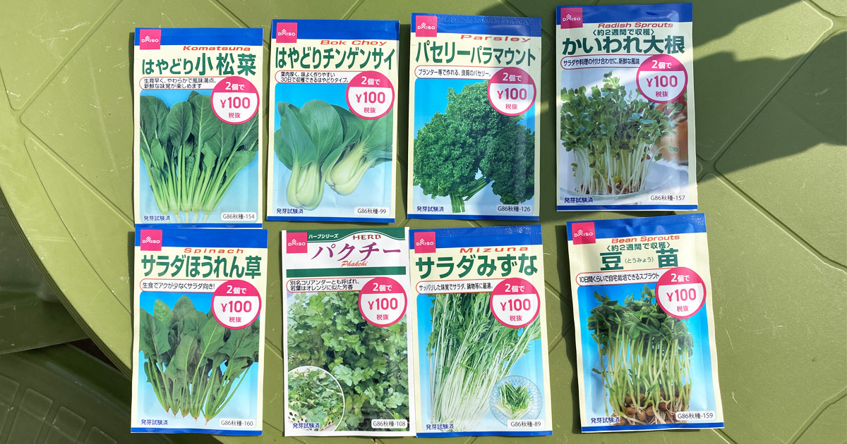 100均検証 ダイソーの 花と野菜の種 2袋で100円 を軽い気持ちで蒔きまくった結果 ロケットニュース24