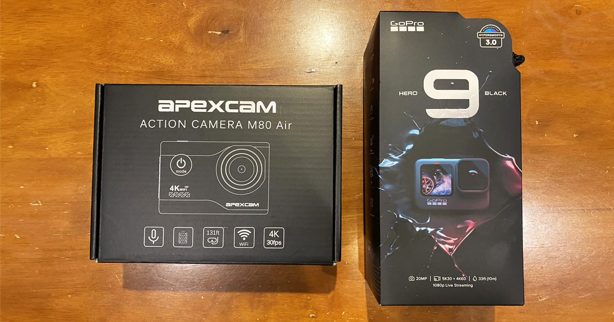 4980円の激安アクションカメラ『Apexcam』と最新の『GoPro HERO9 Black』を比べてみたら、忘れていた何かを思い出した