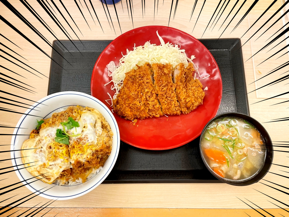 壮絶 ロースカツでカツ丼を食らう かつや 狂気の新商品 王道ロースカツ定食 との死闘の結果 逃げ場がなくて命を落としかけた ロケットニュース24