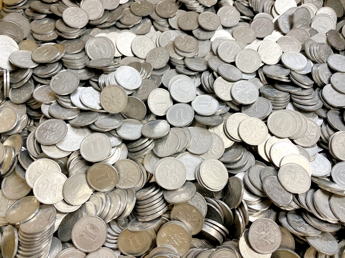 ガチ】1円玉を10万枚用意して「プレミア硬貨」があるか調べてみた
