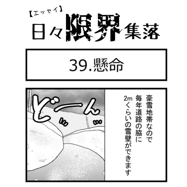 【エッセイ漫画】日々限界集落 39話目「懸命」