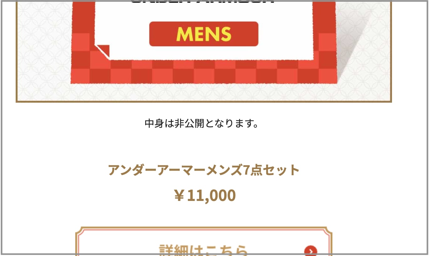 新品!! アンダーアーマー Sサイズ 福袋 アンダーアーマー（UNDER ARMOUR）（メンズ）2026年新春福袋 スポーツ