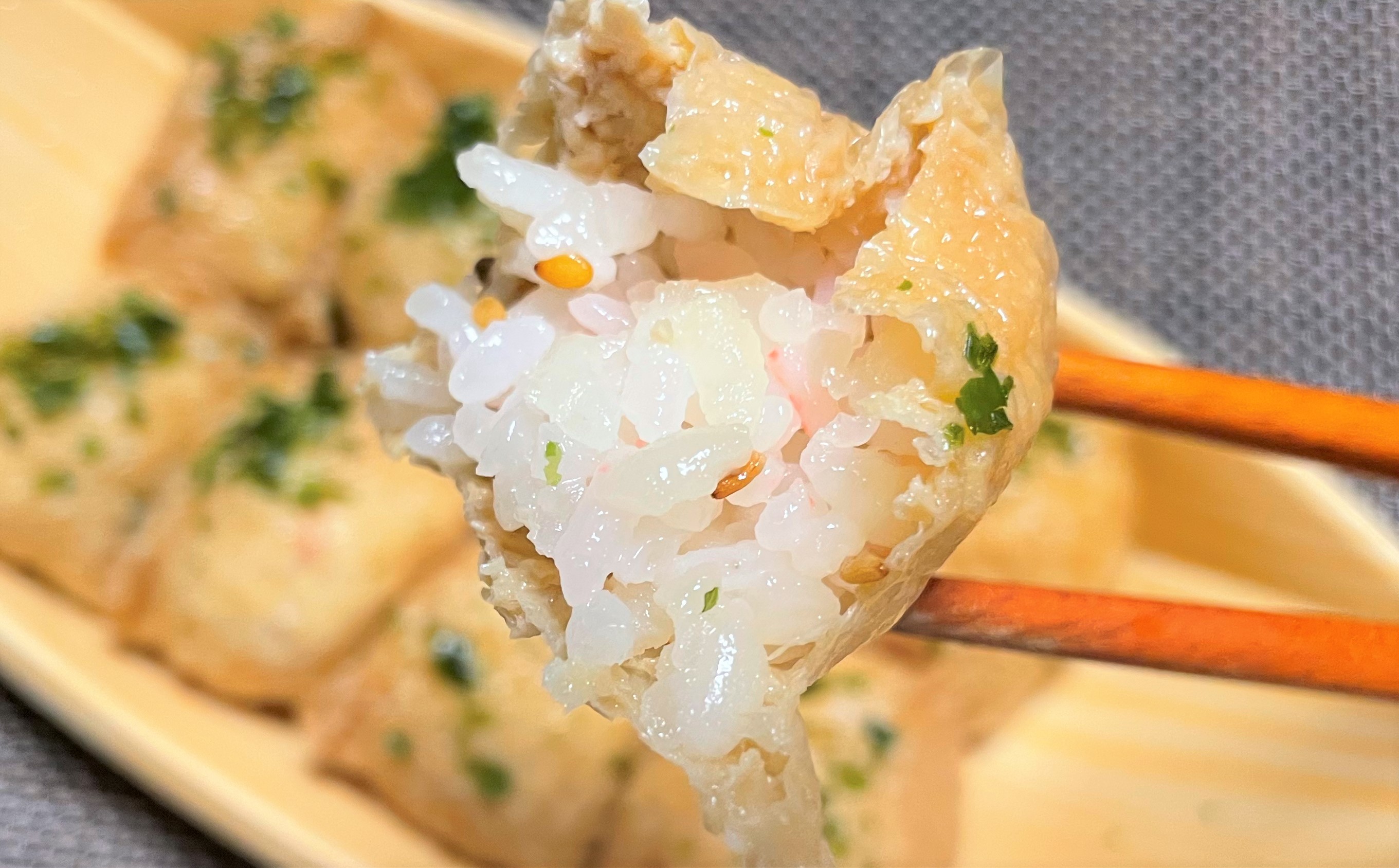 なんでも「たこ焼き化」が大阪流!? 青のりとタコとマヨな『いなり寿司