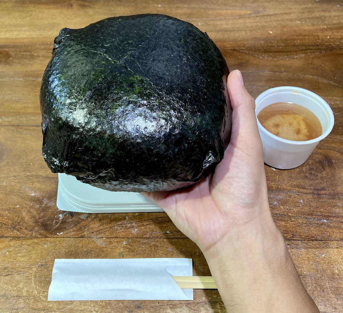 死ぬほど体力を消費してから「大爆弾おにぎり」に挑戦してみた