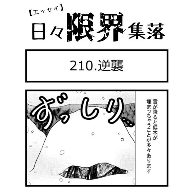 【エッセイ漫画】日々限界集落 210話目「逆襲」