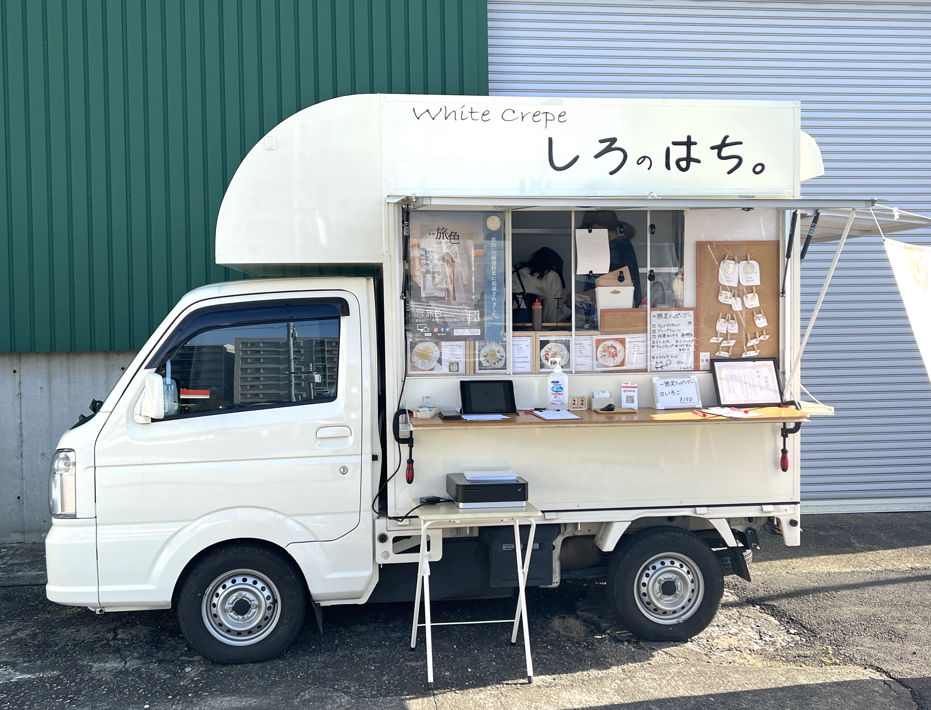 関東キッチンカーNo.1に輝いたクレープ店『しろのはち。』で看板