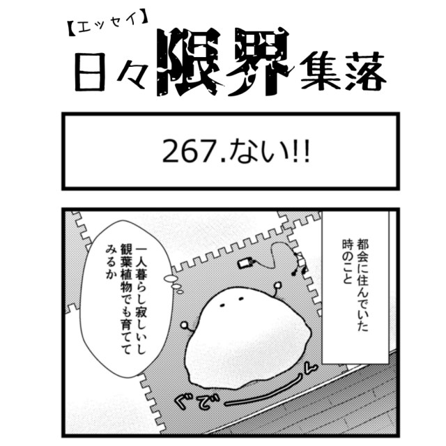 【エッセイ漫画】日々限界集落 267話目「ない!!」