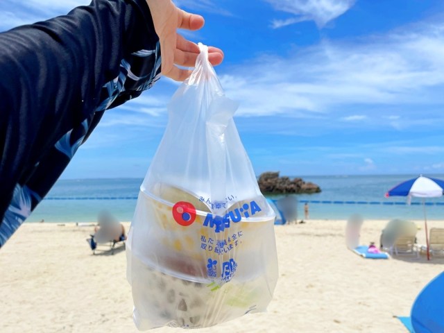 【ガチ】松屋の「ごろチキ」が奇跡の復活！ 人生最高のロケーションで味わうため、テイクアウトして沖縄の海で食べてみた