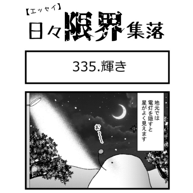 【エッセイ漫画】日々限界集落 335話目「輝き」