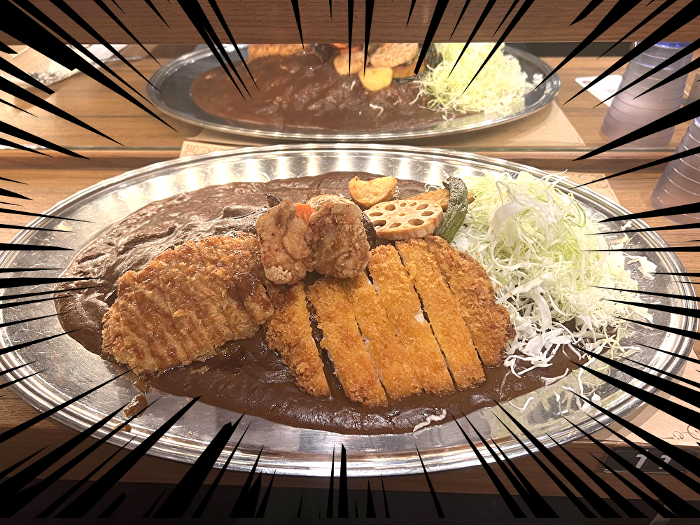 爆盛り】東日本に1店舗しかないアパ社長カレー専門店で総重量2.5kgの