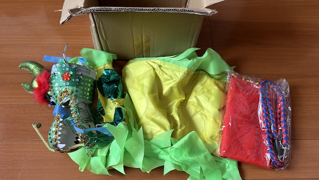 AliExpressの人気商品】中国の伝統「ドラゴンダンス」を練習したらこう