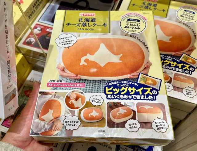 【デカい】北海道チーズ蒸しケーキ公式ファンブックの付録「巨大な北海道チーズ蒸しケーキ」が大人気！ ふわっふわで超気持ちィィィイイ！