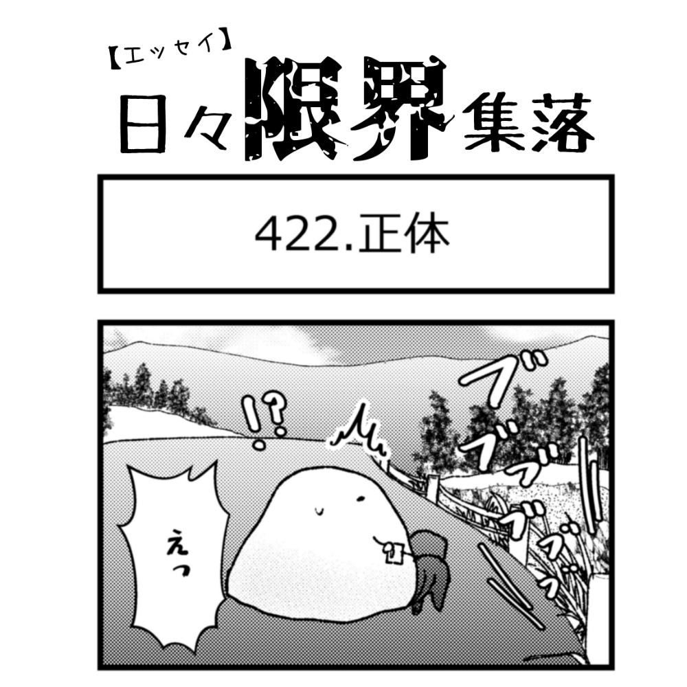 【エッセイ漫画】日々限界集落 422話目「正体」