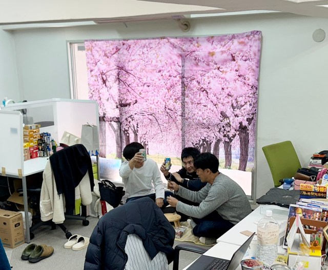 【桜も購入】激安通販サイト・Temuで「花見グッズ」を買って会社で花見をしたら最高だった