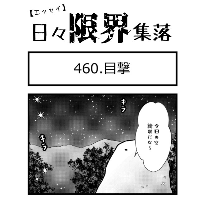 【エッセイ漫画】日々限界集落 460話目「目撃」