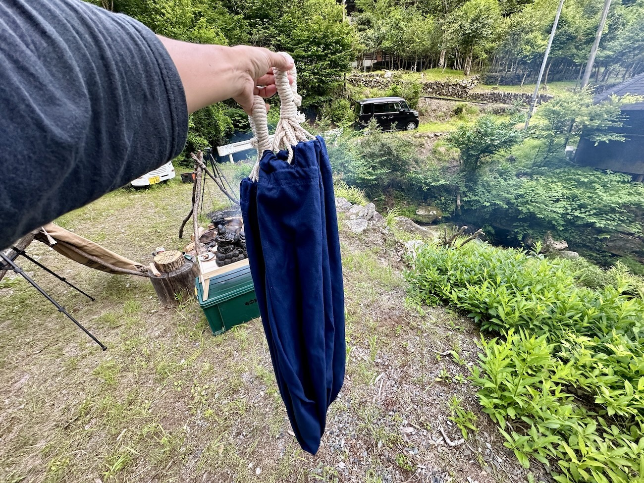 新常識】ハンモックを木に吊るすのは素人！ プロは人力で揺れる