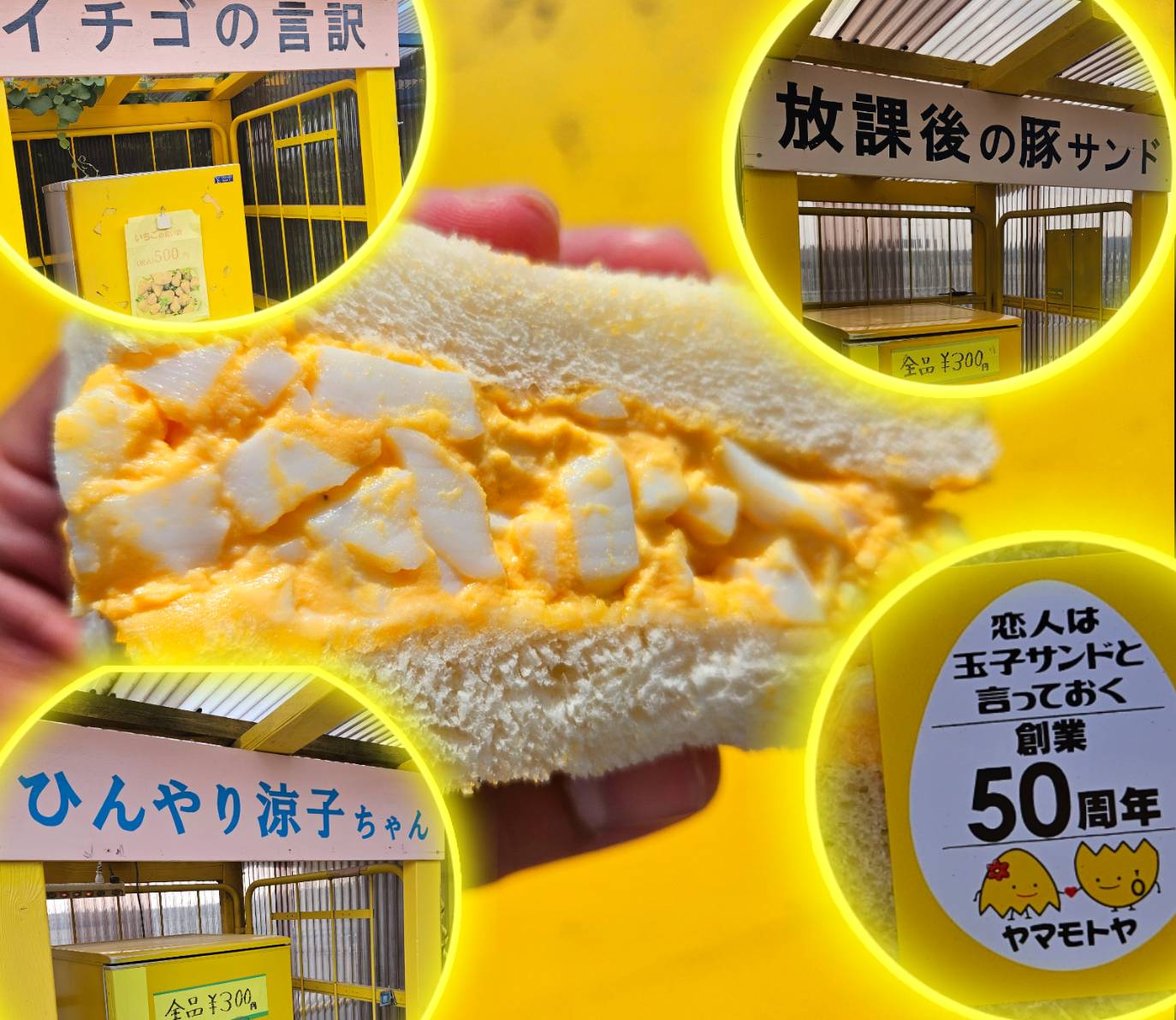 行列に並ばないと購入できない『玉子サンドの無人販売所』に行ってみた