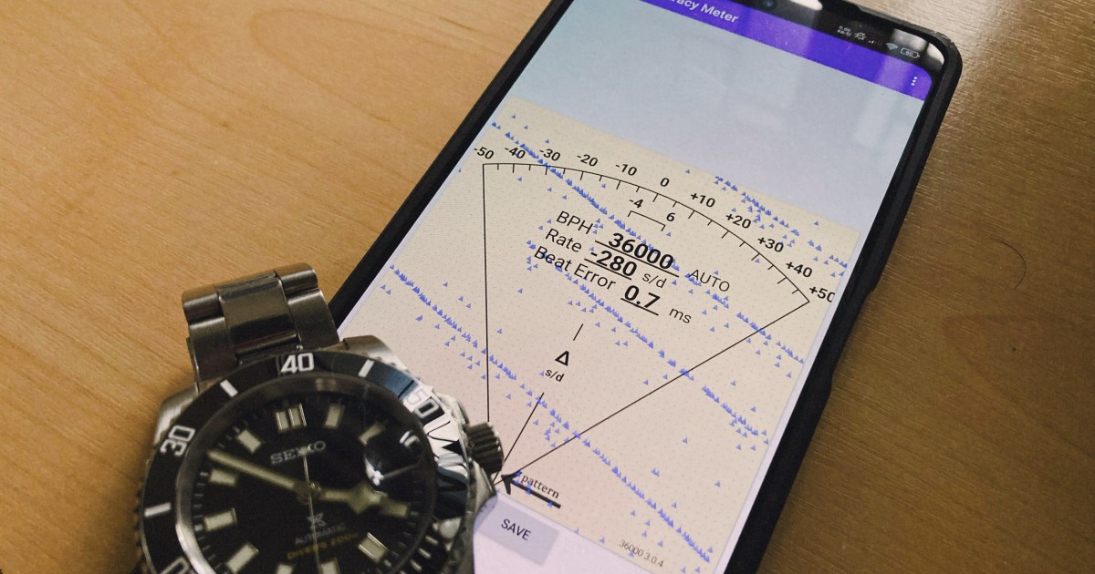 I tried using the “Watch Accuracy Meter” app which allows you to measure the accuracy of your watch using just your smartphone|