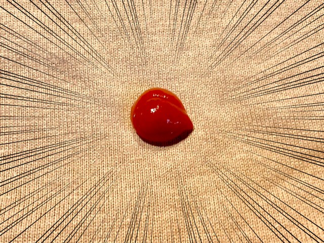 ケチャップをこぼしても汚れない服があるってほんと!? 実際に試してみたら……自分の不注意で大惨事になった