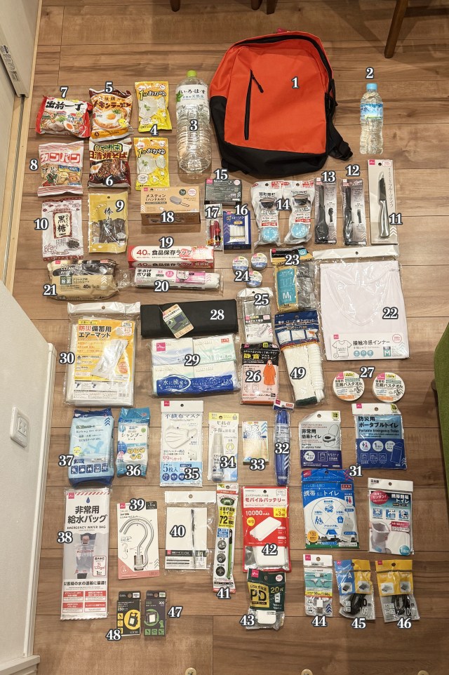 【100均検証】ダイソー商品だけで防災袋を作ってみた / 全49品目、かかった費用は…（2025年最新版）