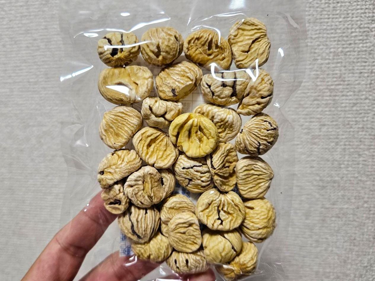 栗』をカラッカラに干すと甘味が凝縮されて超美味くなるらしい → これ