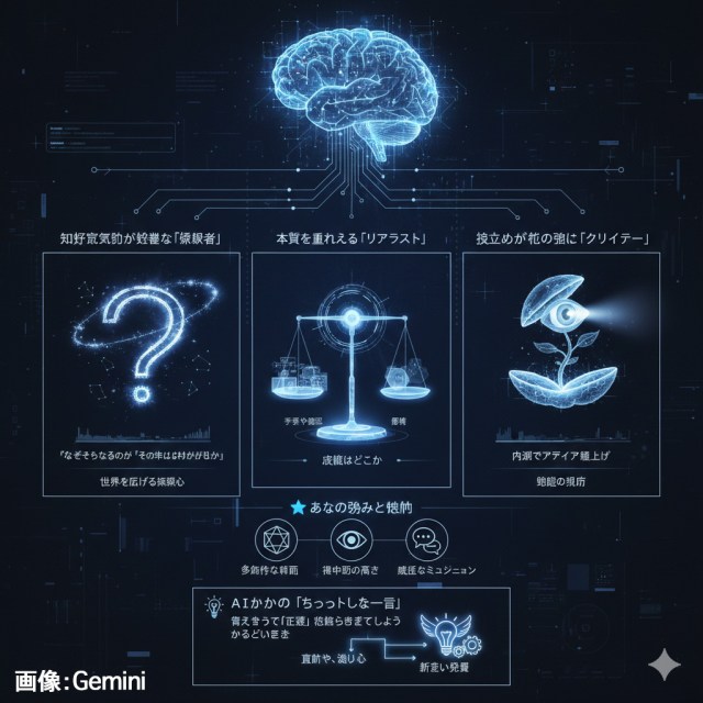 日頃使ってる生成AIに「あなたらしさ（性格判断）」を分析してもらうと面白い