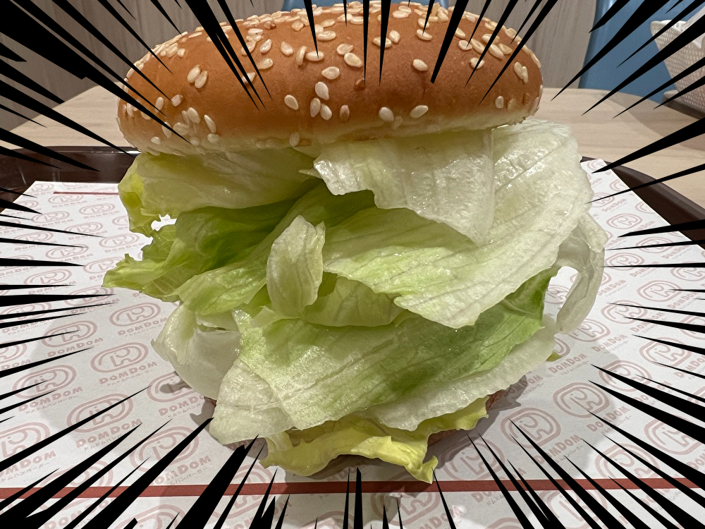 ドムドムの『ほぼレタスバーガー（690円）』はサイゼリヤの「小エビのサラダ（350円）」で再現可能なのか？ 実際に食べ比べて分かった圧倒的な違い