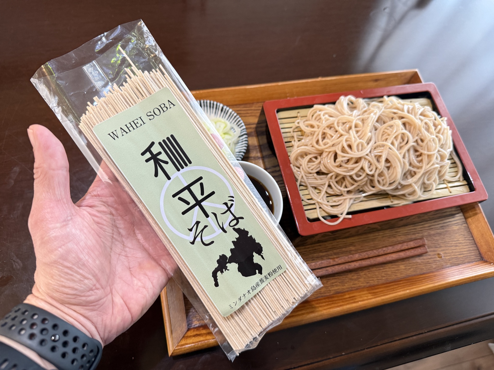 【家そば放浪記】第294束：読者様提供、カルメン サンライズ エクスポーターズ Inc.『和平そば ミンダナオ島産蕎麦粉使用』150フィリピンペソ（約402円）（1人前201円）