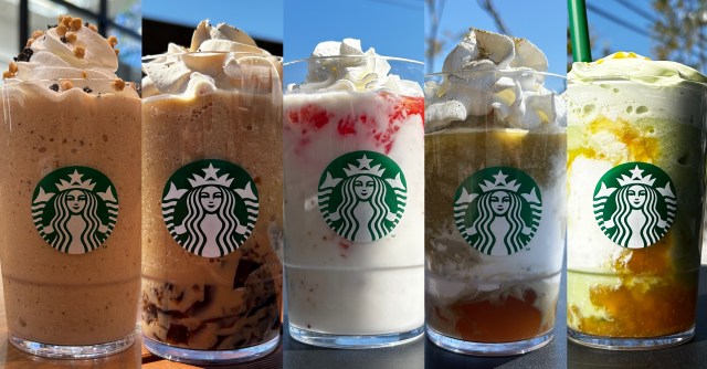 スタバの新作5種登場! 1店舗で買えるのは1種類だけ!! 地方暮らしの私が5店舗回った結果… トータルで約33㎞、車移動約1時間半 スタバの新作5種登場! 1店舗で買えるのは1種類だけ!! 地方暮らしの私が5店舗回った結果… トータルで約33㎞、車移動約1時間半